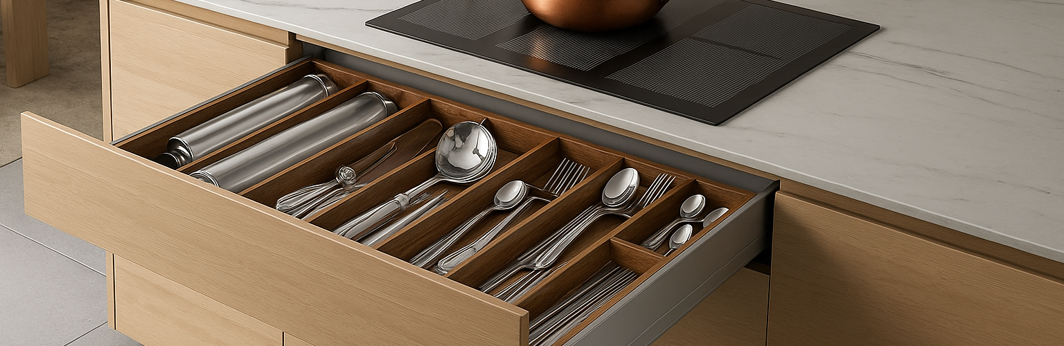 Luxury induction hob in a modern kitchen – sleek, smart and energy efficient